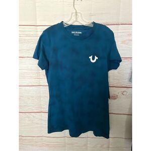 True Religion Embellished Foil Logo Back T-shirt Size L